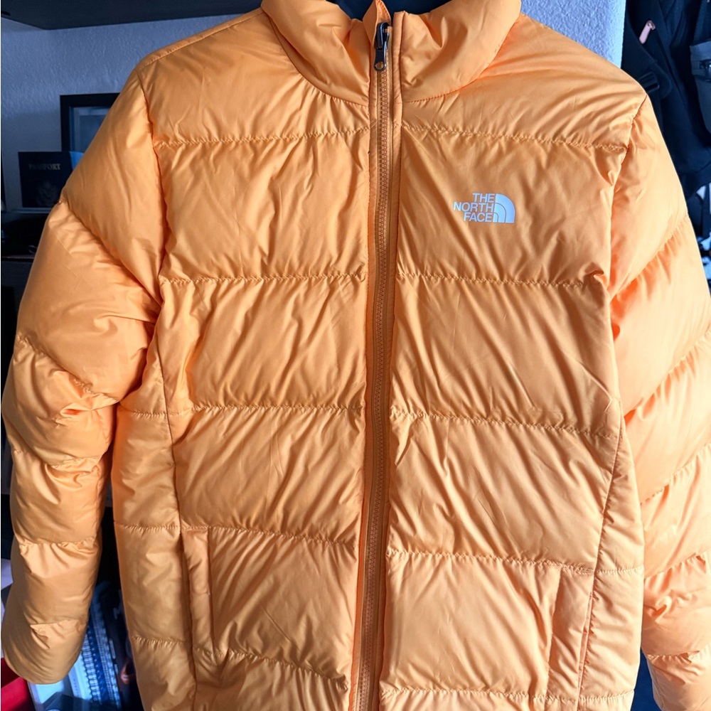 The North Face Orange Puffer Jacket